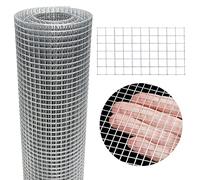 Hardware Cloth 8'' x 20' 1/4 in Galvanized Wire Mesh Roll (23 GA) Chicken Wire Fence Roll for Chicken Pen/coop Fences, Screen mesh, Rabbit/Snake Fences, Poultry enclosures, Handicraft Making, etc.