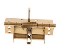 Hardware Door Closer, 990 Automatic Closing Hinge Self Door Heavy Duty Hinges Closer Springs to Close 1pc(Gold)