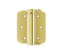 Hardware Essentials 3-Inch Self-Closing Door Hinges, 2-Pack, Adjustable, Storm and Screen Door, Full Surface Mount, Brass Finish (851598)