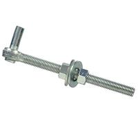 Hardware Essentials 852536 Gate Bolt Hook 3/4" x 10", White