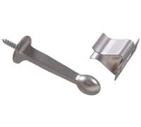 Hardware Essentials by Hillman 852924 Rigid Door Stops with Holder Satin Chrome