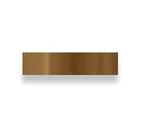 Hardware Essentials Group Aluminum, Non-Magnetic, Screw-in, Door Kick Plate 8' x 34' Antique Brass Finish ( 852749)
