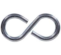 Hardware Essentials S Hook 2-1/8", Zinc Finish, Pack of 100