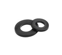 Hardware Fittings 350/500pcs Nylon Plastic Insulation Washers M2 M2.5 M3 M8 Black Nylon Spacers Seals Plastic Washers Set Gasket Ring Kit Seal Washer(500pcs Black)