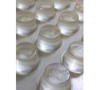 Hardware for You LTD 100 X Clear Self Adhesive Polyurethane Bumper Pads Buffer Stops Feet 16.5mm x 10.2mm Cylindrical