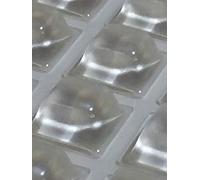 Hardware for You LTD 100 X Clear Square Self Adhesive Rubber Polyurethane Bumper Pads Buffer Feet Stops 12.6 x 5.7mm