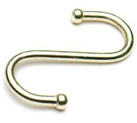 Hardware For You Ltd 5 x EB Brass Plated Kitchen S Hooks 75mm (3 inch)