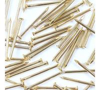 Hardware For You Ltd 50 x Brass Wall Pins 25mm Panel Wire Hanging Photos/Art/Picture Frames Gold Nail