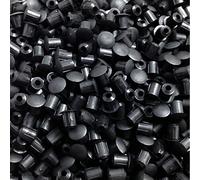 HARDWARE FOR YOU LTD 5MM COVER CAPS KITCHEN CABINET CUPBOARD UNIT DRILL HOLE FURNITURE CAPS (BLACK)