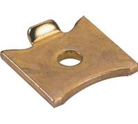 HARDWARE FOR YOU LTD PACK OF 10 BRASS FINISH SHELF SUPPORT STUD FOR RAISED BOOKCASE STRIP