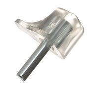 HARDWARE FOR YOU LTD PACK OF 16 TRANSPARENT 3MM BOOK CASE SHELF SUPPORT PINS PEG STUD STEEL