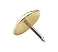 HARDWARE FOR YOU LTD PACK OF 25 UPHOLSTERY BRASS FINISH WITH A STEEL NAIL19 HEAD X 16MM LENGTH