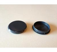 Hardware For You Pack of 150 35mm Hole Covers for Cupboard Hinge Dark Grey