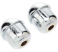 Hardware For You Pack of 2 Chrome Finish Acorn Curtain Pull Rail Blind Cord End