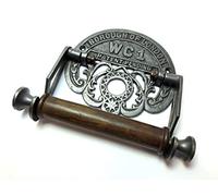 Hardware For You Traditional Victorian Cast Iron Hardwood Toilet Paper Holder