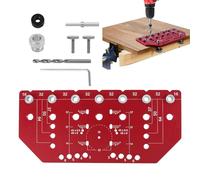 Hardware Jig - Adjustable Cabinet Positioning Tool, Drawer Pull Knob Template with Precision Measurement Guide, Secure Clamp System, Ideal for Pro Beginners Home Improvement Woodwork