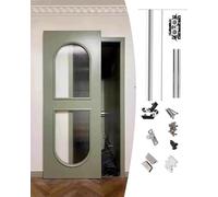 Hardware Kit for Sliding Door with Hidden Rail and Roller System | For Smooth Installation The Barn(84cm/33inch/2.7ft)