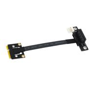 Hardware Lab Setup MPCIe to PCIe 1X / 4X / 8X / 16X Ribbon Adapter Cable for Desktop Expansion and Internal Cable Routing Mpcie Adapter Pcie Ribbon Extension Internal Expansion Board Desktop Compact