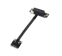 Hardware Lab Setup MPCIe to PCIe 1X / 4X / 8X / 16X Ribbon Adapter Cable for Desktop Expansion and Internal Cable Routing Mpcie Adapter Pcie Ribbon Extension Internal Expansion Board Desktop Compact