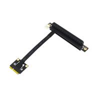 Hardware Lab Setup MPCIe to PCIe 1X / 4X / 8X / 16X Ribbon Adapter Cable for Desktop Expansion and Internal Cable Routing Mpcie Adapter Pcie Ribbon Extension Internal Expansion Board Desktop Compact