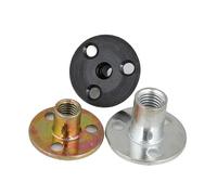 Hardware Nuts, 2/5/10Pcs M6 M8 M10 M12 Iron Metal Thread Coupling Galvanized Three Holes Locking Flange Nut(10X37MM Color,5PCS)
