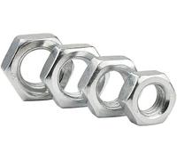 Hardware Nuts,Hex Nuts,50PCS Left Hand Thread Hex Nut Metric M2 - M24 Zinc Plated Carbon Steel Reverse Thread Hex Hexagon Nuts Left Tooth Nuts(M2)