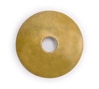 Hardware Philosophy Convex Round Brass Backplate Washers Hardware 1.2 Inches - Set of 10 - Architectural, Interior Design, Doors, Furniture Cabinet Customization Hardware
