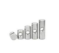 Hardware Pins, 10PCS Barrel Bolts Cross Dowel Slotted Fittings Bed Or Chair Horizontal Hole Nut M6 M8 L=11mm-17mm(M6x12x10)
