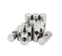 Hardware Pins,Furniture Barrel Nuts,10PCS Bolts Cross Dowel Slotted Fittings Bed Or Chair Horizontal Hole Nut M6 M8 L=11mm-17mm(D10L28 x M6)