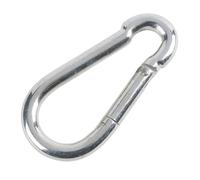 Hardware Solutions - 10 x M8 Snap Hooks/Caribiner clips For Hanging Key Fobs, Pet Leads and Securing Chains & Ropes - M8 - Zinc Plated - Pack of 10