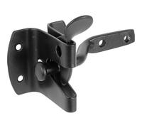 Hardware-Solutions - Auto Gate Latch - Garden Gates - Pack 1- Matt Black Finish - Fixings Included - Exterior/Interior Use