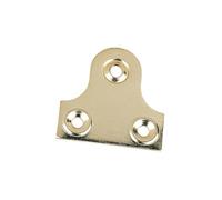 Hardware Solutions - Picture & Mirror Glass Plates - Frame Hanging Fixing - Plain Design - 38mm - Brass - Pack 10