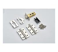 Hardware Solutions Tubular Latch 64mm and Ball-Bearing Hinges 76mm