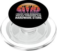 Hardware Store Walks Funny DIY Romantic Sunset Design PopSockets PopGrip for MagSafe