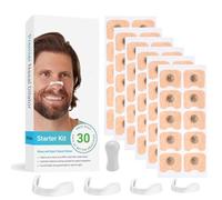 Hardware Tribe 60 magnetic nasal strips (30 pairs). They help breathe smoothly, reduce snoring and improve sleep. Unisex. Skin-friendly, residue-free, and effectively stop snoring.