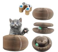 Hardware Tribe A transformable accordion cat toy, foldable with play balls, featuring an eco-friendly low-dust scratching post, a variety of durable accordion cat toys available. (Star)