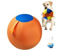 Hardware Tribe Durable Inflatable Giant Dog Ball - A Toy Suitable for Fetch Training and Exercise, Featuring a Bite-Resistant Outer Cover, Perfect for Large Active Pets. Bouncy and Fun. (S,Orange)