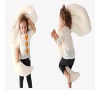 Hardware Tribe Moon-Shaped Cotton Baby Sleeping Pillow.Class A Skin-Friendly Cotton | U-Shaped Ergonomic Groove | Gentle Head & Neck Support，Bionic Cuddle Design | Helps Babies Fall Asleep Faster