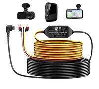 Hardwire for Dash Cam - 3-Lead Dash Cam Charger Cable with Display,Circuit Protection Type C Hard Wire for Radar Detector Vehicle Safety Systems Continuous Parking Mode Setup