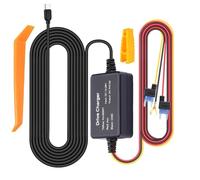 Hardwire Kit - Camera Power Cable, Continuous Battery Adapter | Multipurpose Charger with Fuse Protection for Car Recorder Parking Mode Installation Hidden Wiring Security Reliable