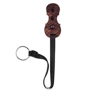 Hardwood Cello Endpin Stop Holder Rest Anchor Protector Pad with 3 Holes for Angle Adjustment Sturdy Woven Strap Adjustable from 40cm to 77cm Portable Size Solid Wood Craftsmanship and Instruments
