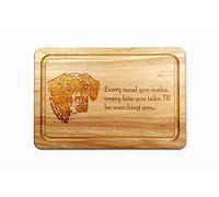 Hardwood Chopping Board with German Shorthaired Pointer Dog Design - 30x20 cm Kitchen Cutting Board with Juice Groove - Gift Idea for Him or Her, Christmas & Birthdays - Made in The UK
