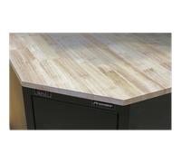 Hardwood Corner Worktop 930mm - Sealey APMS18 New