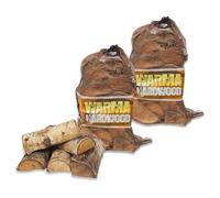 Hardwood Firewood Logs 54L Kiln Dried Logs - Ready to Burn Easy For a Long Hot Burn - 2 x 27 Litre Nets Hard Wood for Weekend Fires Open Fire Pits Wood Burners Log Burners