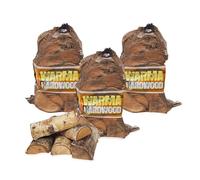 Hardwood Firewood Logs 81L Kiln Dried Logs - Ready to Burn Easy For a Long Hot Burn - 3 x 27 Litre Nets Hard Wood for Weekend Fires Open Fire Pits Wood Burners Log Burners Fireplaces