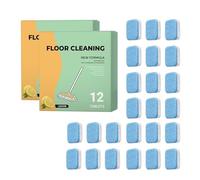 Hardwood Floor Cleaner Tablets | Laminate Cleaning - Dissolvable Mop Tablets - for Home Kitchen Bathroom Pet Areas Tough Stains Grease Removal Food Spills Urine Odor Water Spots Soap Scum Weekly Maint