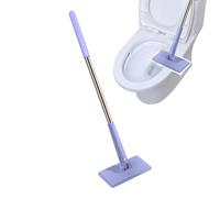 Hardwood Floor Mop - Floor Mop Small Mop, Auto Cloth Clamp | No More Messy Hands While Mop Floor Mop Floor Mop Dust Mop, Easy Mop Auto Cloth Replacement Cleaning Tool, No Touch Dirt Pad