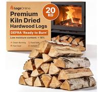 Hardwood Kiln Dried Ash Firewood Logs for fire Pit, 20kg / Chunky Logs Perfect for Pizza Ovens, Fire Pits, Chiminea, BBQ Wood Burner Kiln Dried Hardwood Under 20% Moisture. Ready to Burn Fire Logs