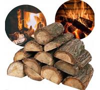 Hardwood Logs Kiln Dried Fire Logs Large 40L Nets - Logs 25cm long for Pizza Ovens & Fire Pits- Ideal for Log Burners & Stoves (2 Nets - 30kg)