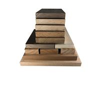 Hardwood Lumber Assortment - Mixed Species - Large Box of Hobby Wood - Perfect Boards - Clear Lumber. NO Scrap, Defects, Knots, and/or End Checks. Lumber Perfect for Odds and Ends.